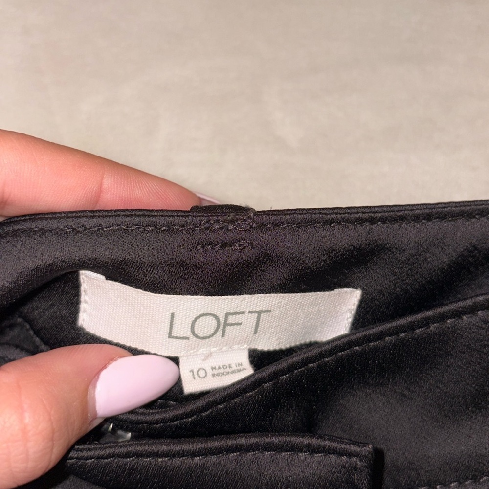 Satin cargo pants